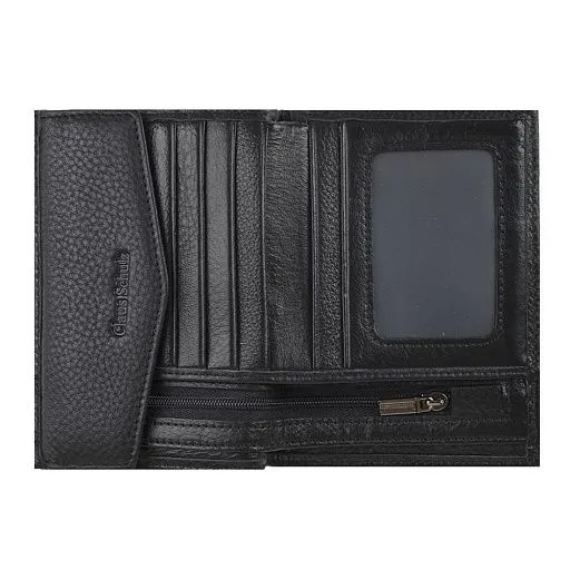 Кошелек муж HT-168-84 черный нат.кожа