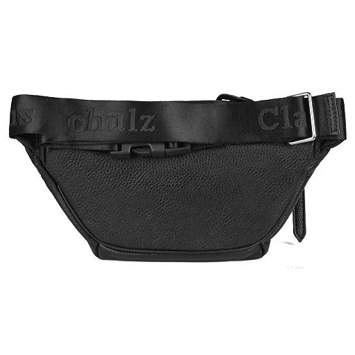 Сумка на пояс ZH-8110-1 черная натуральная кожа