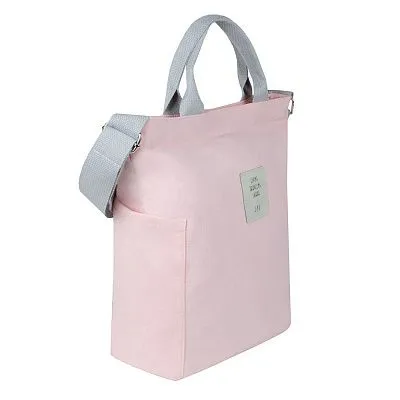 Сумка-шоппер GH-2023 розовая текстиль