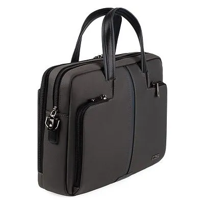 Портфель HT-5604-1F-4 серый текстиль