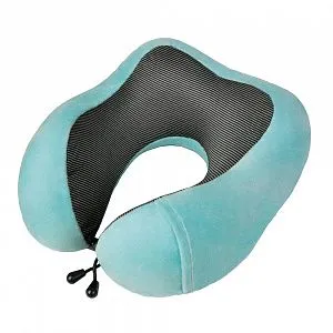 Подушка 3400 memory foam велюр/трикотаж бирюза