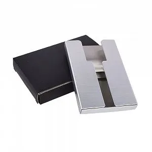 Карточница металл 65026 серебро