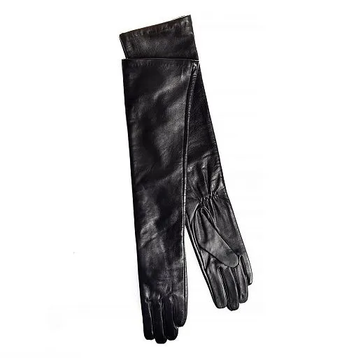 Перчатки жен CS черн 119 L кожа/нейл. Long