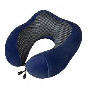Подушка 3400 memory foam велюр/трикотаж синяя
