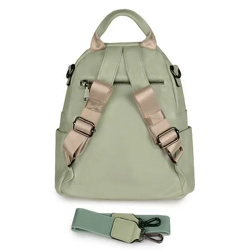 Рюкзак женский GH-123-02 оливка натуральная кожа