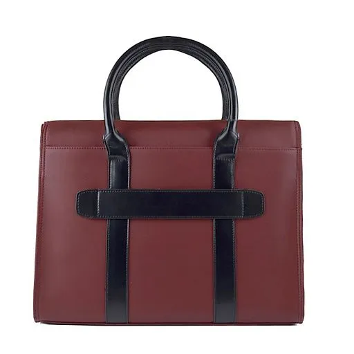 Портфель LB-6123-15 бордовый нат.кожа
