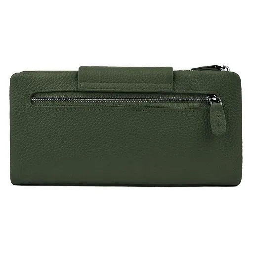 Кошелек жен MO-3046-1 оливка нат.кожа