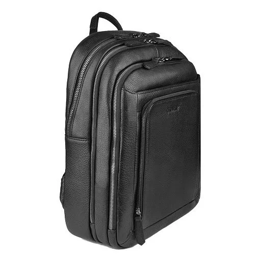 Рюкзак HT-1650-16 черн. нат.кожа Claus Schulz