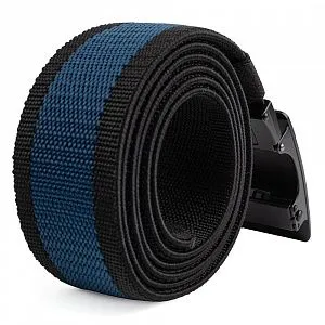 Ремень TT-AV-501-3.5 черн/синий текстиль эластичный
